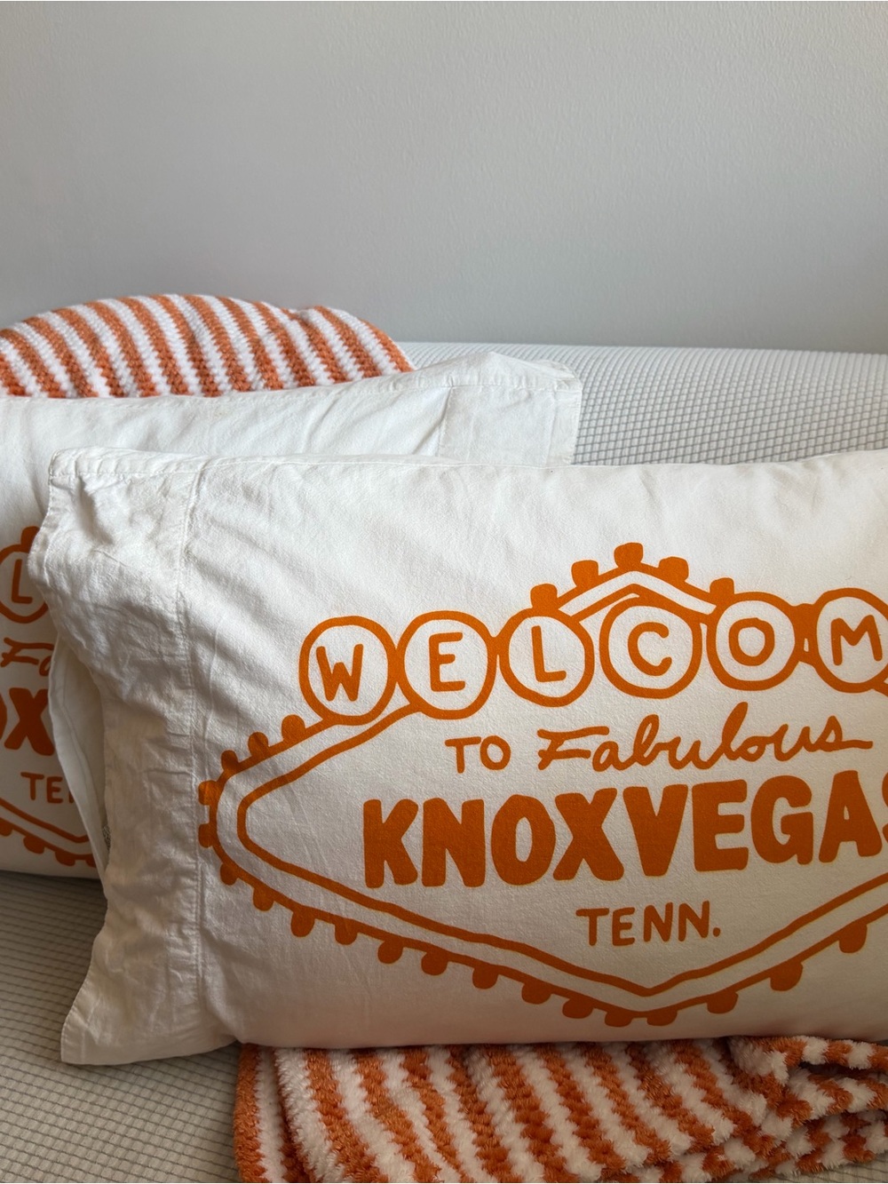 Dorm room decor - Knoxvegas pillows -  The University of Tennessee, Knoxville